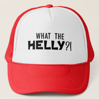 Leuk en aanstekelijk "What the Helly?!" Trucker Ha Trucker Pet