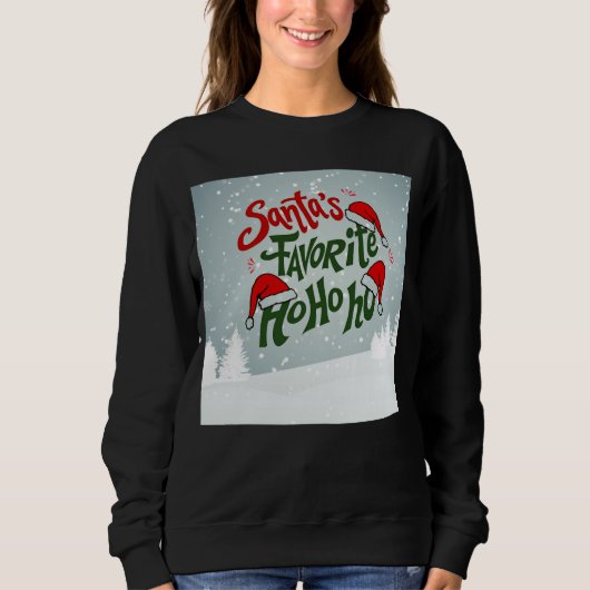 Leuk en brutaal kerstsweatshirt trui (Voorkant)
