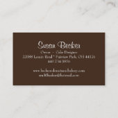 Leuk en Capricieus Visitekaartje Cupcake (Achterkant)