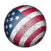 Leuk en cool Wereldbol van Patriotic American Flag Dartbord (Voorkant)