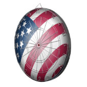 Leuk en cool Wereldbol van Patriotic American Flag Dartbord (Voorkant Rechts)