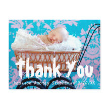 Leuk en eenvoudig Dank u Baby shower Briefkaart