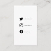 Leuk en eenvoudig gemaakt met liefde hart, sociale informatiekaartje (Achterkant)