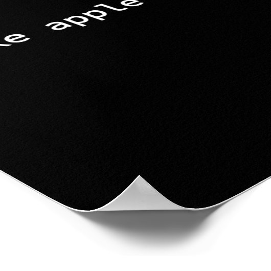 Leuk en eenvoudig Herfst T-shirt - Ik hou van appe Poster (Hoek)