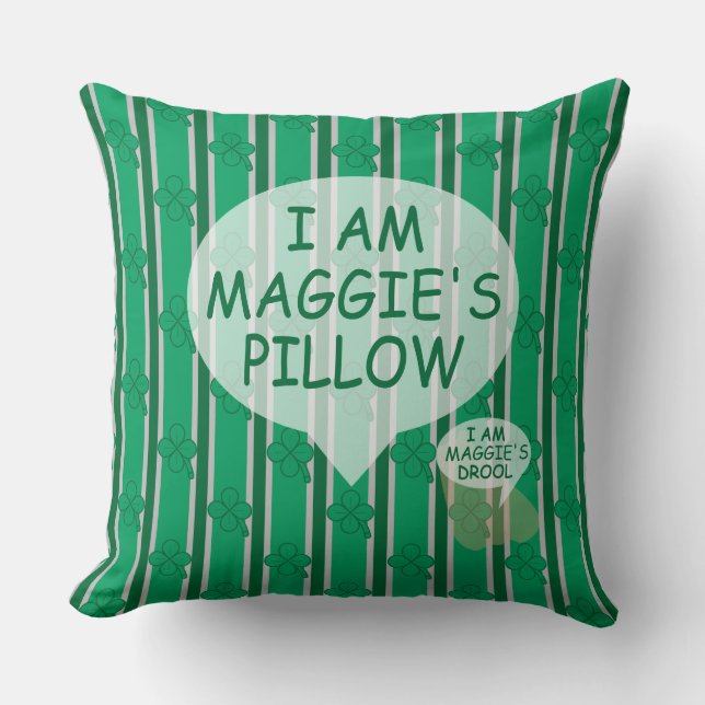 Leuk en Fancy  4 Leaf Clover Kussen (Voorkant)