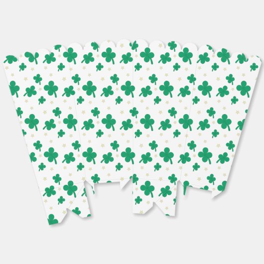 Leuk en Fancy 4 Leaf Clover Popcorn Bedankdoosjes (Ongevouwen)