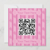 Leuk en Fancy 4 Leaf Clover QR Code Kaart (Voorkant)