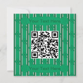 Leuk en Fancy 4 Leaf Clover QR Code Kaart (Voorkant)