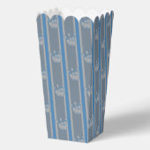 Leuk en Fancy Blauw Grijs Bowling Popcorn Bedankdoosjes (Voorkant)