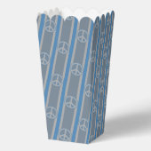 Leuk en Fancy Blauw Grijs Vredesbord Popcorn Bedankdoosjes (Achterkant)