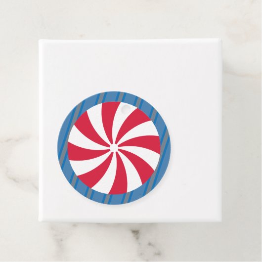 Leuk en Fancy Blauw Kerst Peppermint Snoep Bedankjes Labels (In situ)