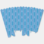 Leuk en Fancy Blauw Vredesbord Popcorn Bedankdoosjes (Ongevouwen)