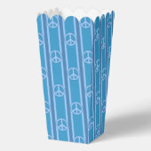 Leuk en Fancy Blauw Vredesbord Popcorn Bedankdoosjes (Voorkant)