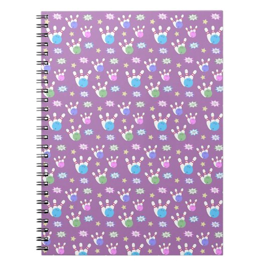 Leuk en Fancy Bowling Pattern Notitieboek (Voorkant)