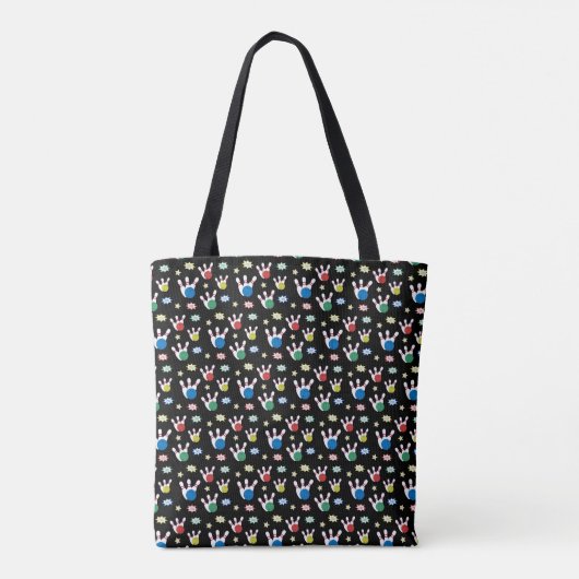 Leuk en Fancy Bowling Pattern Tote Bag (Achterkant)
