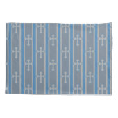 Leuk en Fancy  Cross Striped Kussensloop (Achterkant)