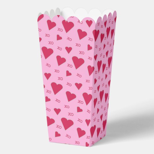 Leuk en Fancy hart Popcorn Bedankdoosjes (Achterkant)