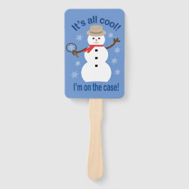 Leuk en Fancy Het is allemaal Cool Snowman Detecti Handwaaier