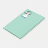 Leuk en Fancy Het is allemaal Cool Snowman Detecti Post-it® Notes (Schuin)