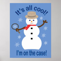 Leuk en Fancy Het is allemaal Cool Snowman Detecti