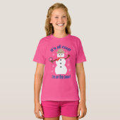 Leuk en Fancy Het is allemaal Cool Snowman Detecti T-shirt (Voorkant volledig)