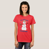 Leuk en Fancy Het is allemaal Cool Snowman Detecti T-shirt (Voorkant volledig)