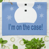 Leuk en Fancy Het is allemaal Cool Snowman Detecti Theedoek (Gevouwen)