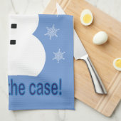 Leuk en Fancy Het is allemaal Cool Snowman Detecti Theedoek (Quarter Fold)