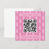 Leuk en Fancy Kat QR Code Kaart (Voorkant / Achterkant)