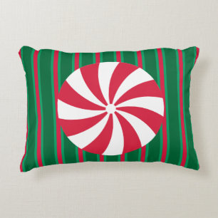 Leuk en Fancy Kerst Peppermint Snoep Accent Kussen