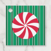 Leuk en Fancy Kerst Peppermint Snoep Bedankjes Labels (Voorkant)