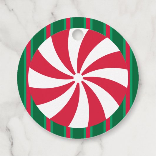 Leuk en Fancy Kerst Peppermint Snoep Bedankjes Labels (Achterkant)