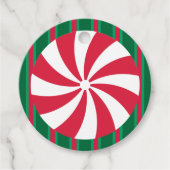 Leuk en Fancy Kerst Peppermint Snoep Bedankjes Labels (Voorkant)