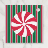 Leuk en Fancy Kerst Peppermint Snoep Bedankjes Labels (Achterkant)