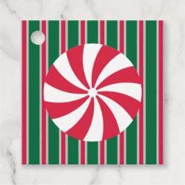 Leuk en Fancy Kerst Peppermint Snoep Bedankjes Labels