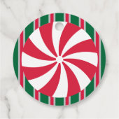 Leuk en Fancy Kerst Peppermint Snoep Bedankjes Labels (Achterkant)