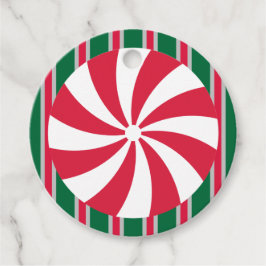 Leuk en Fancy Kerst Peppermint Snoep Bedankjes Labels