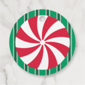 Leuk en Fancy Kerst Peppermint Snoep Bedankjes Labels (Achterkant)