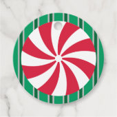 Leuk en Fancy Kerst Peppermint Snoep Bedankjes Labels (Voorkant)