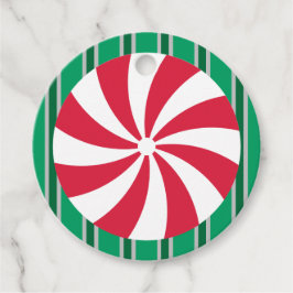 Leuk en Fancy Kerst Peppermint Snoep Bedankjes Labels