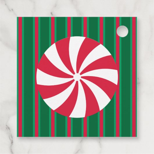 Leuk en Fancy Kerst Peppermint Snoep Bedankjes Labels (Achterkant)