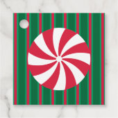 Leuk en Fancy Kerst Peppermint Snoep Bedankjes Labels (Voorkant)