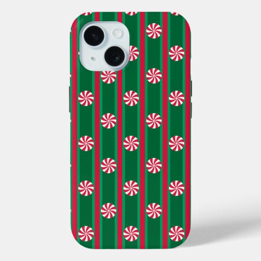 Leuk en Fancy Kerst Peppermint Snoep Case-Mate iPhone Case (Achterkant)