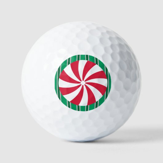 Leuk en Fancy Kerst Peppermint Snoep Golfballen (Voorkant)