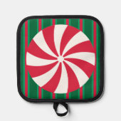 Leuk en Fancy Kerst Peppermint Snoep Pannenlap (Voorkant)