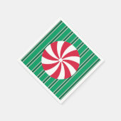 Leuk en Fancy Kerst Peppermint Snoep Servet (Hoek)