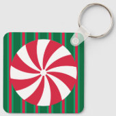 Leuk en Fancy Kerst Peppermint Snoep Sleutelhanger (Achterkant)
