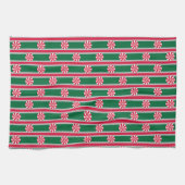Leuk en Fancy Kerst Peppermint Snoep Theedoek (Horizontaal)