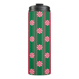 Leuk en Fancy Kerst Peppermint Snoep Thermosbeker