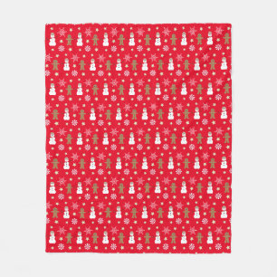 Leuk en Fancy kerstfeest Fleece Deken